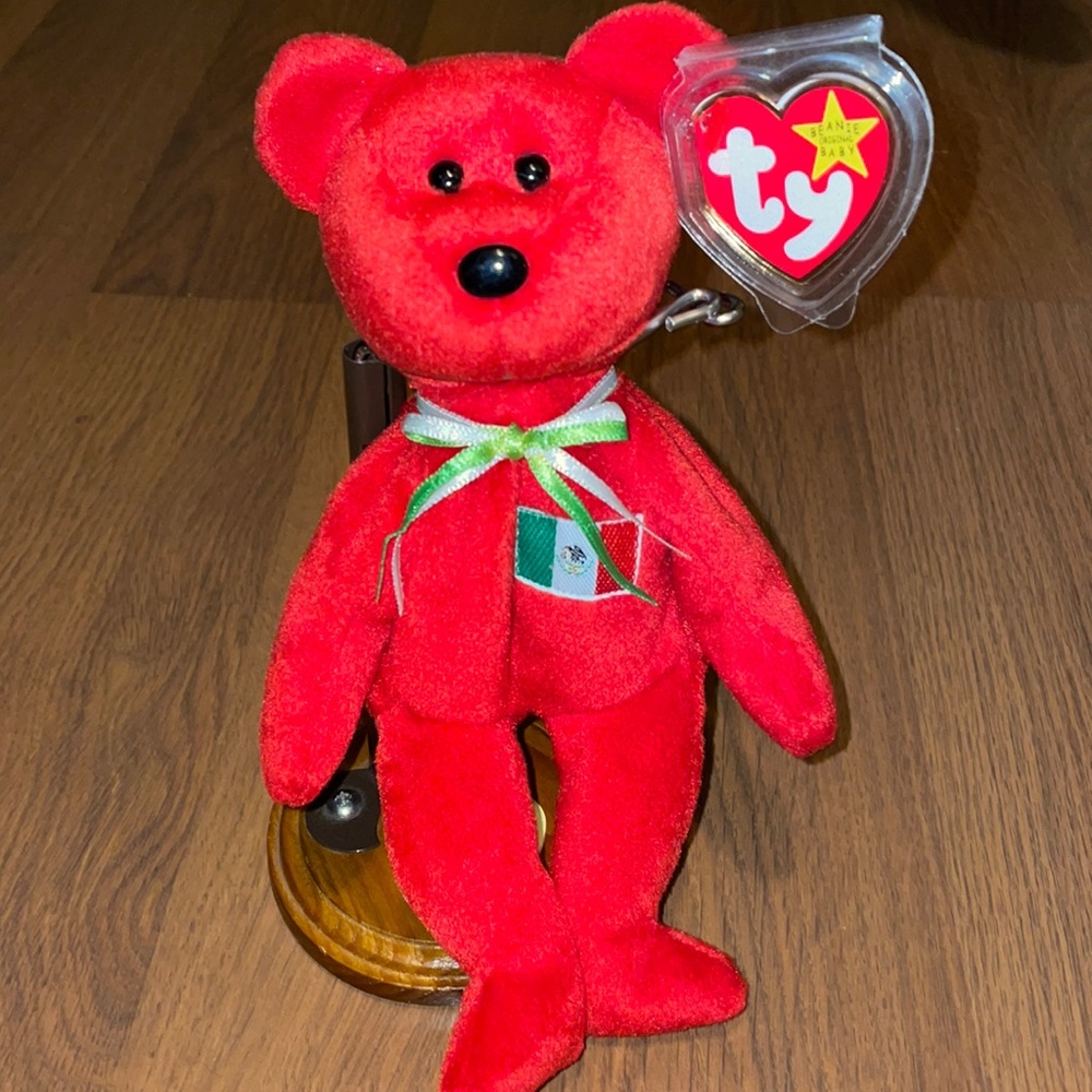 TY Beanie Baby / Osito Mexican Flag Bear 1999